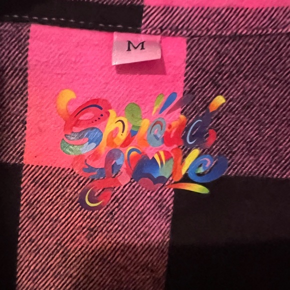 Spread Love tie dye flannel size M - Picture 4 of 8